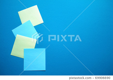 Blue and yellow square stikers concept. Blue and yellow square stikers concept. 69906690