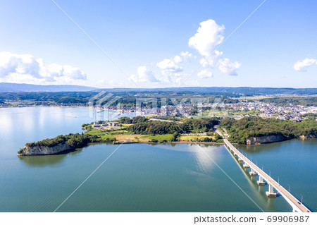 Notojima Bridge and Wakura Onsen Folding Screen Cape, Nanao Bay (Ishikawa Prefecture) Notojima Bridge and Wakura Onsen Folding Screen Cape, Nanao Bay (Ishikawa Prefecture) 69906987