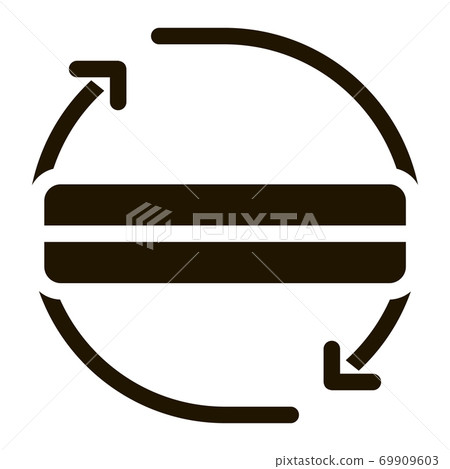 Mattress Two Side Arrow Icon Illustration 69909603
