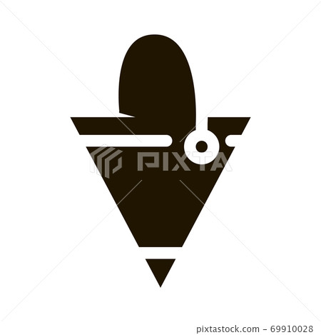 Fire Triangle Bucket Icon Illustration 69910028