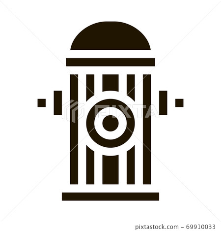 Fire Street Hydrant Icon Illustration 69910033