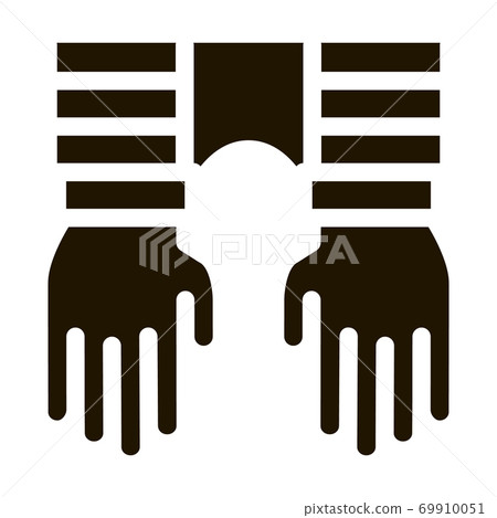 Criminal Hands In Irons Icon Illustration Criminal Hands In Irons Icon Illustration 69910051