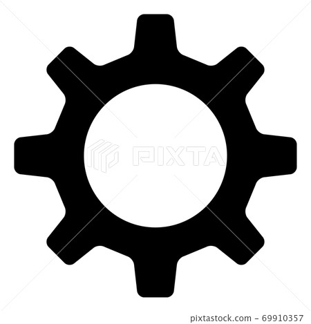 齒輪圖標material_silhouette_illustration_setting 69910357