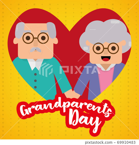 Happy gandparents day card Happy gandparents day card 69910483