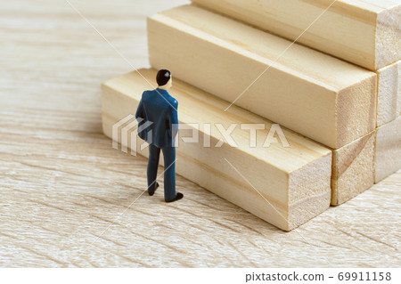 Abstract career ladder promotion concept at work Abstract career ladder promotion concept at work 69911158
