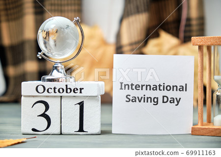 International Saving Day of autumn month calendar october International Saving Day of autumn month calendar october 69911163