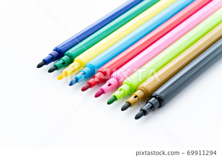 Color pen white background 69911294