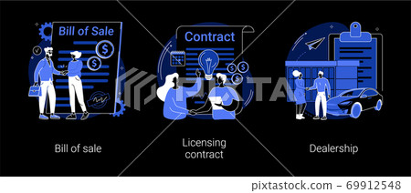 Business documents abstract concept vector illustrations. Business documents abstract concept vector illustrations. 69912548