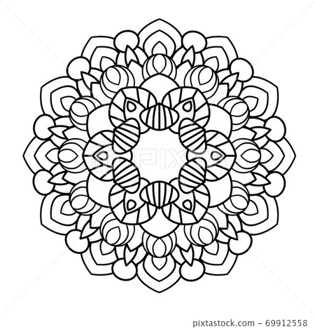 Flower Mandala vector illustration 69912558