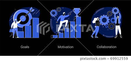 Business growth abstract concept vector illustrations. Business growth abstract concept vector illustrations. 69912559