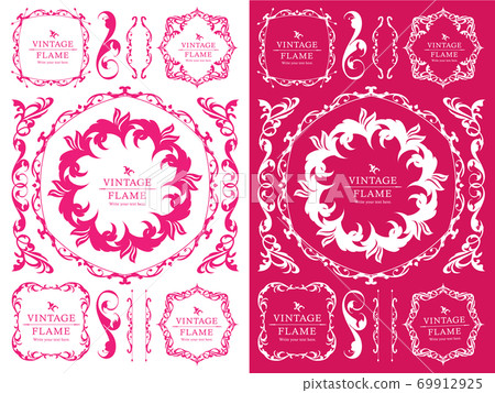 Luxury frame design, calligraphic material, luxury, template, [copy space] 69912925