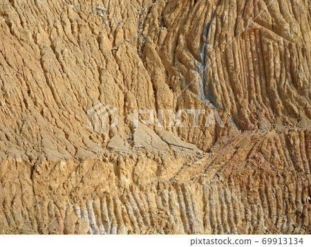 Erosion at ground and slopes is caused by rainfall. The soil structure is weak and there is a landslide. Safety measure has been taken in some area. Erosion at ground and slopes is caused by rainfall. The soil structure is weak and there is a landslide. Safety measure has been taken in some area. 69913134