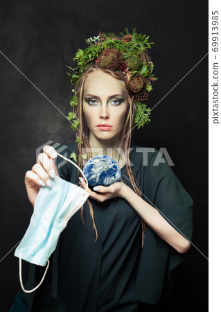 Environmental protection concept. Elements of this image furnished by NASA. 69913985