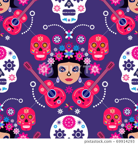 Skull pattern 16 69914293