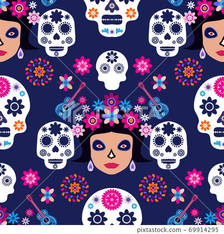 Skull pattern 10 69914295