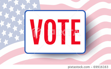 Vintage vector poster for presidential election 69916163