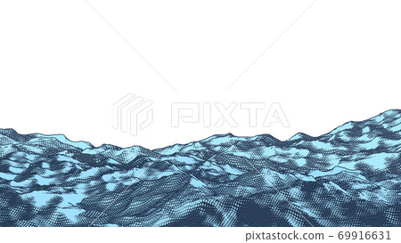 Abstract vintage physical geography foreground stock 69916631