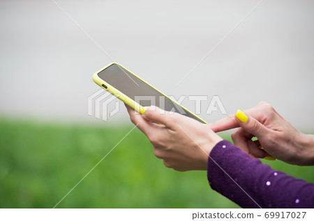Providing mobile technology to users. Smartphone with touchscreen technology Providing mobile technology to users. Smartphone with touchscreen technology 69917027