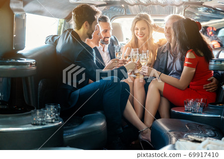 Birthday party in a limo Birthday party in a limo 69917410