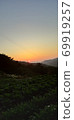 Sunrise at the country house 69919257