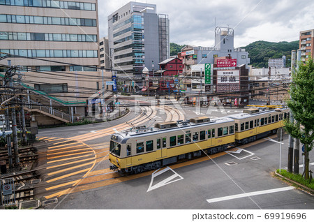 京阪石山坂本線的琵琶湖濱大津站到達琵琶湖 69919696