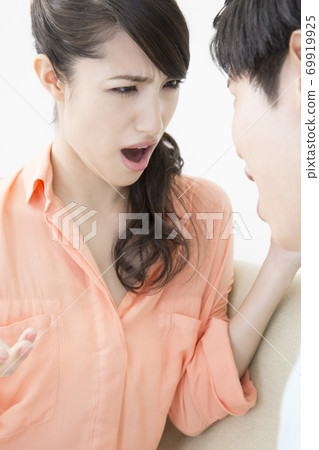 A couple fighting A couple fighting 69919925