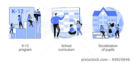 Education program abstract concept vector illustrations. 69920646