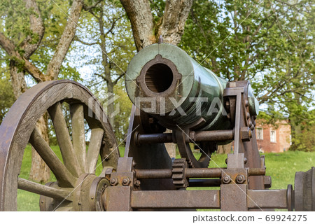 18th century cannon in the sea fortress Suomenlinna 18th century cannon in the sea fortress Suomenlinna 69924275