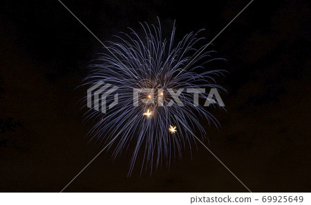 Closeup of isolated fireworks for compositing Closeup of isolated fireworks for compositing 69925649