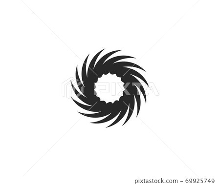 Business logo, vortex, wave and spiral icon 69925749