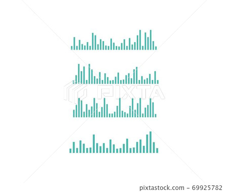 sound wave ilustration vector 69925782