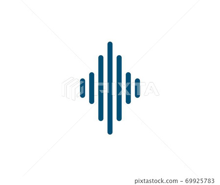 sound wave ilustration vector 69925783