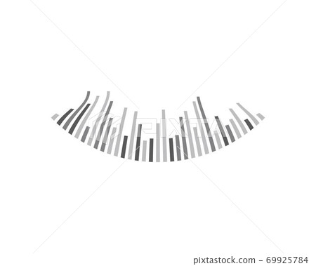 sound wave ilustration vector 69925784