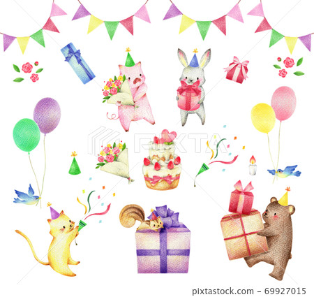 動物聚會材料套裝手繪彩色鉛筆素描 動物聚會材料套裝手繪彩色鉛筆素描 69927015