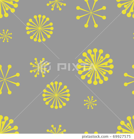 Dandelion seamless pattern gray Dandelion seamless pattern gray 69927575