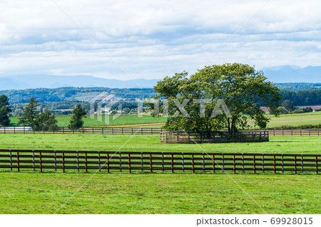 Image of ranch scenery Hokkaido Image of ranch scenery Hokkaido 69928015