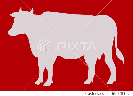 Ox year simple silhouette - Stock Illustration [69928362] - PIXTA