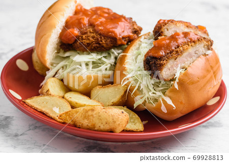 Pork cutlet sandwich Pork cutlet sandwich 69928813