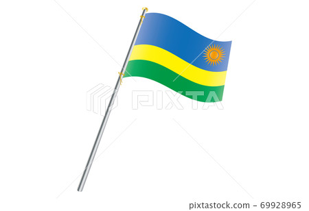 Flag of the New World 2: 3 Ver Gradation Wave Pole Rwanda Flag of the New World 2: 3 Ver Gradation Wave Pole Rwanda 69928965
