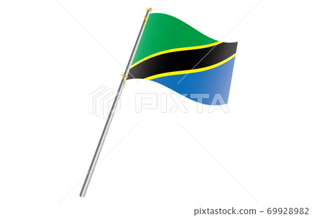 Flag of the New World 2: 3 Ver Gradation Wave Pole Tanzania 69928982