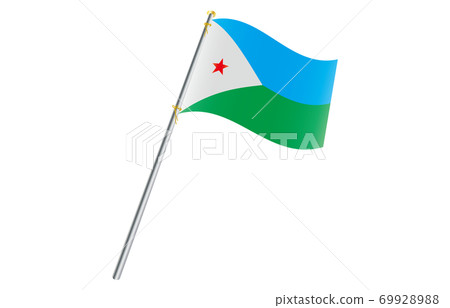 Flag of the New World 2: 3 Ver Gradation Wave Pole Djibouti Flag of the New World 2: 3 Ver Gradation Wave Pole Djibouti 69928988