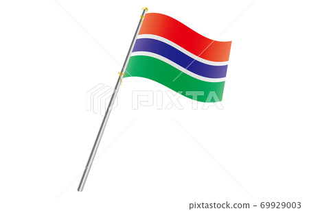 Flag of the New World 2: 3 Ver Gradation Wave Pole Gambia Flag of the New World 2: 3 Ver Gradation Wave Pole Gambia 69929003