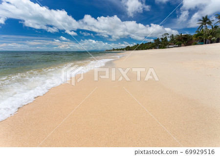 Paradise Lamai Beach, Koh Samui, Thailand. After Covid had no tourists make the sea complete ecological recovery ,nature balance 69929516