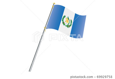 Flag of the New World 2: 3 Ver Gradation Wave Pole Guatemala 69929758