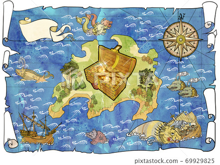 Map of Treasure Island Map of Treasure Island 69929825
