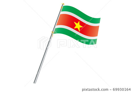 Flag of the New World 2: 3 Ver Gradation Wave Pole Suriname Flag of the New World 2: 3 Ver Gradation Wave Pole Suriname 69930164