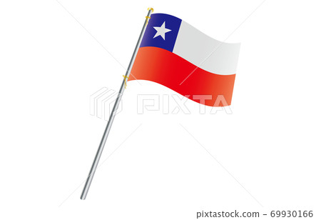 Flag of the New World 2: 3 Ver Gradation Wave Pole Chile Flag of the New World 2: 3 Ver Gradation Wave Pole Chile 69930166