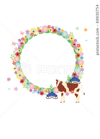 Year of the Ox-New Year's card template-3 Year of the Ox-New Year's card template-3 69930754