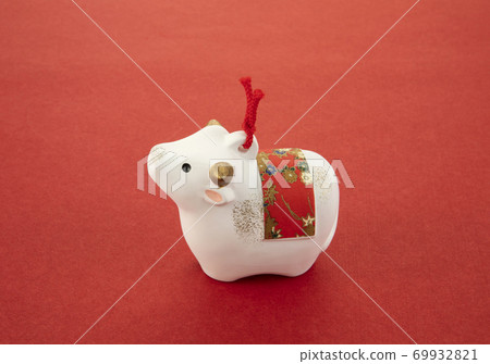 New Year's card image ox New Year's card image ox 69932821
