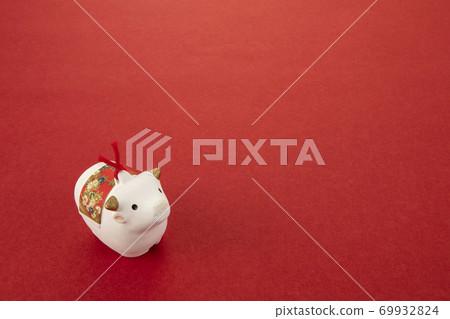 New Year's card image ox New Year's card image ox 69932824